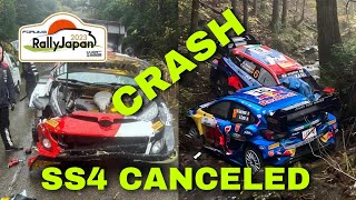 SS4 CANCELED ‼️KATSUTA CRASHED SORDO and FOURMAUX OUT ‼️WRC FORUM8 RALLY JAPAN 2023 [upl. by Gabi]