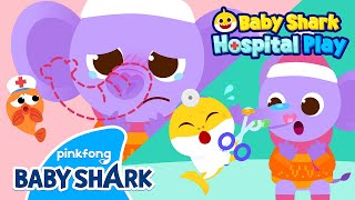 ✨NEW The Elephant’s Nose Has Gone Flat  Baby Shark Doctor  Hospital Play  Baby Shark Official [upl. by Lamiv866]