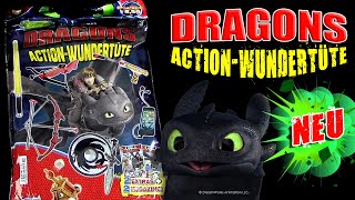 DreamWorks Dragons  HTTYD  Action Wundertüte 124  2 Extras  2 Magazine  Was ist drin [upl. by Alleira947]