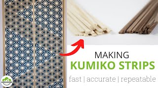 Making Kumiko Strips  How to Kumiko  Japanese Woodworking Skills [upl. by Lednor]