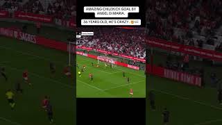 AMAZING CHILEKICK GOAL BY ANGEL DI MARIA 36 YEARS OLD HES CRAZY 🤯🇦🇷 [upl. by Lynnworth]