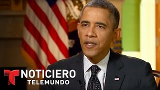 Obama wont halt deportations for parents of kids brought to US illegally  Noticiero  Telemundo [upl. by Katlaps]