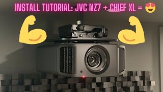 Install Tutorial DIY – JVC NZ7 RS2100  NZ8 RS3100  NZ9 RS4100  Chief XL Projector Mount [upl. by Otilesoj]