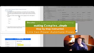 Easy to Follow Link two Power Automate Flows together 2401232032 [upl. by Annahsed]