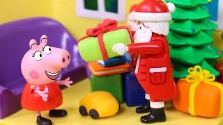 PEPPA PIG 🎅 Peppa y George conocen a Santa Claus en Navidad [upl. by Asenav]