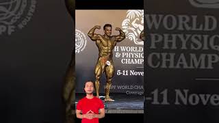 Yatinder singh wbpf world championship maldvies gold medal 🥇 upto 85kgs bodybuilding bodybuilders [upl. by Adnirem385]