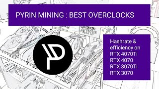 PYRIN and HOOSAT mining  best overclocks for RTX 4070Ti 4070 3070Ti 3070 [upl. by Yortal]