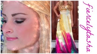 ♡ My Prom Routine Makeup Hair amp Dress ♡  Tasha Farsaci [upl. by Eadie]