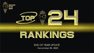 BALLON DOR 2024  TOP 24 RANKINGS [upl. by Fokos]