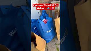 DoorDash Customer Tipped 3 For Walmart 🚙🛒🛍️ shorts doordashdelivery gigworker gigwork [upl. by Asiel]