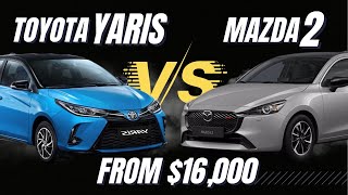 Toyota Yaris 2024 vs Mazda 2 2024 😱 THE BEST Midrange Car in the World toyota mazda car [upl. by Felipe]