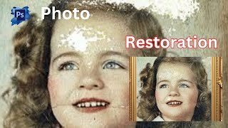 Photoshop Tutorialphoto RestorationHow to Old photos restore amp repairs in Photoshop VINE Grafix [upl. by Genaro]