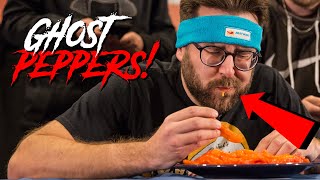 Guinness World Records Most Ghost Peppers Eaten in Two Minutes Bhut Jolokia [upl. by Acessej999]