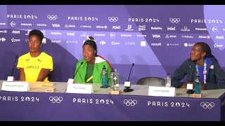 Thea Lafond Wins Triple Jump Gold For Dominicas First Medal  Paris 2024 Press Conference [upl. by Assila]