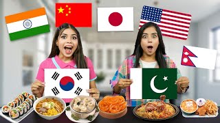 Eating Different Country Food Challenge 😍अलग अलग देश का खाना [upl. by Hseham365]