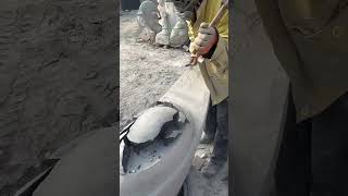 Making landscape stone repair process Good tools and machinery make work easy [upl. by Felike]