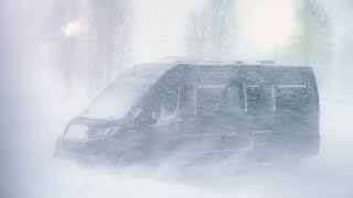 SNOW STORM amp BLIZZARD Van Life Winter Camping TOP 5 Surviving Freezing Extreme Weather vanlife [upl. by Dnartreb]