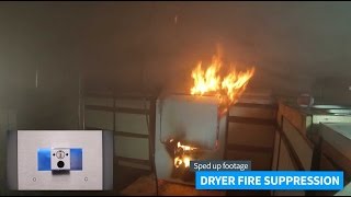 Watermist suppression system tackles dryer fire [upl. by Gavrah]