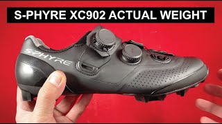 Shimano Shoe SPhyre XC902 actual weight size 42  Less or more than specd Find out here [upl. by Ulric736]