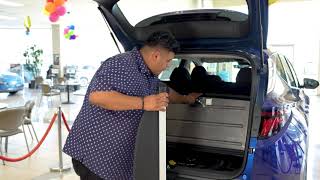 2022 Hyundai Tucson  How To Use The Cargo Cover [upl. by Emad329]