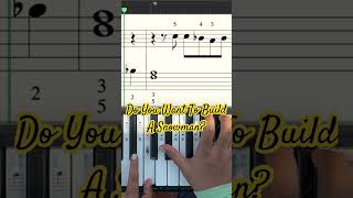 Do You Want To Build A Snowman piano music sheetmusic [upl. by Mcdougall]