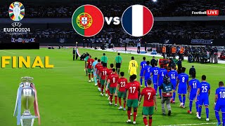 Portugal Vs France  Final UEFA Euro 2024  Full Match All Goals  Ronaldo vs Mbappe  PES Realistic [upl. by Asum970]