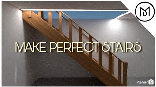 Planner 5D tutorialHow to build staircase [upl. by Aznecniv]