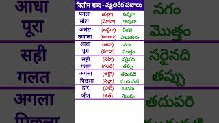 Learn Telugu to HindiHindi SpeakingTelugu words meaning in hindiతెలుగు పదాలు హిందీలో shorts 39 [upl. by Abate]