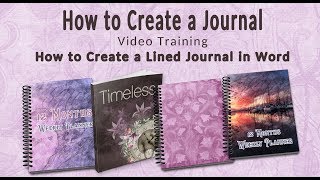 Step2 Creating a Lined Journal in Word [upl. by Bordy]