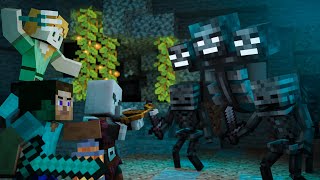 Save the Overworld  Alex and Steve life Minecraft animation [upl. by Ujawernalo]