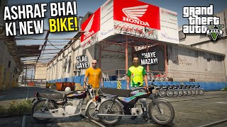 ASHRAF BHAI KI NEW HONDA CD70 BIKE  GTA 5 MODS PAKISTAN [upl. by Elaval]