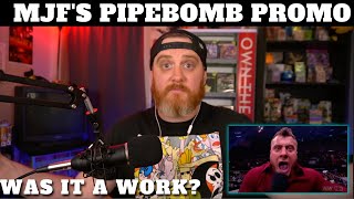 Was MJFs Pipebomb Promo on AEW Dynamite a Work ReviewReaction Will MJF Leave All Elite Wrestling [upl. by Aitrop504]