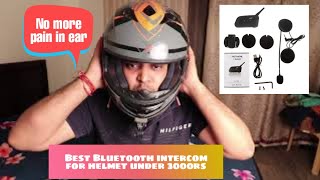 VNetphone V61200 installation on Helmet  Bluetooth intercom for helmet under 3000 Rs [upl. by Helgeson]