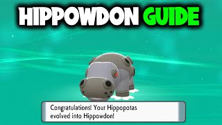 HOW TO GET HIPPOWDON ON POKEMON BRILLIANT DIAMOND AND SHINING PEARL [upl. by Asiluy]