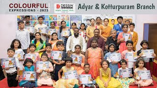 Awarding Ceremony of Koturpuram amp Adyar Branch  Dessin Academy Exhibition 2023 Colorful Expressions [upl. by Zenia]