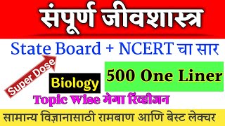 जीवशास्त्र प्रश्नोत्तरे । Samanya Vidnyan In Marathi । Science Lecture In Marathi । MPSC । Biology । [upl. by Sisile]