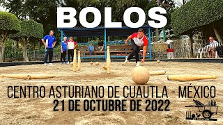 Torneo Internacional de Bolo Palma Ciudad de México  Centro Asturiano de Cuautla México [upl. by Ingrim]