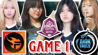 ហ្គេមទី​ 1  FLASH VIOLET VS DARK FREEZE  QUALITY WOMEN ARENA 2024  GRAND FINAL [upl. by Neeluj]