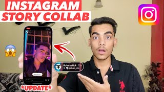 Instagram Story Collaboration  How To Collaborate On Instagram Story  Collab Story Instagram [upl. by Anelim14]