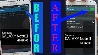 Samsung GALAXY Note ll GTN7100 Wifi Not Working Solution 100 WORKING [upl. by Melesa]