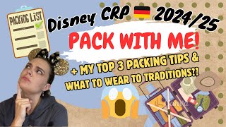 Prepping for my Disney CRP 🇩🇪 2425 Packing Vlog – 1 Year in the 🇺🇸 [upl. by Lilly]