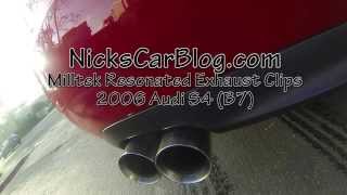 Milltek Resonated Exhaust Clips B7 Audi S4 [upl. by Alyn810]