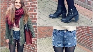 Shorts im Winter kombinieren  OUTFIT  Tipps amp Tricks [upl. by Eilujna]