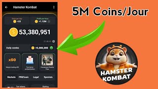 HAMSTER KOMBAT COMBOT CARDS  COMMENT RÉCLAMER 5 MILLIONS DE COINS [upl. by Orel339]