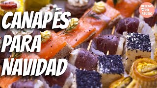 IDEAS para los Canapés de Navidad [upl. by Aremmat]