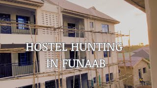 HOSTEL HUNTING IN FUNAAB  federal university of agriculture Abeokuta vlog New apartment [upl. by Yelrehs]