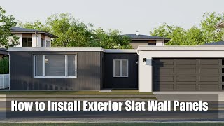 How to Install Exterior Slat Wall Panels for Outdoor Spaces [upl. by Okimik]