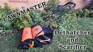 Review of the LawnMaster Electric Dethatcher and Scarifier [upl. by Dnalsor]