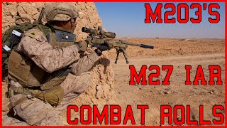 M203 Range  M27 IAR  Combat Rolls  USMC [upl. by Chang]