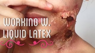 How To Use Liquid Latex For Special Effects Makeup 💋 [upl. by Lamrouex]